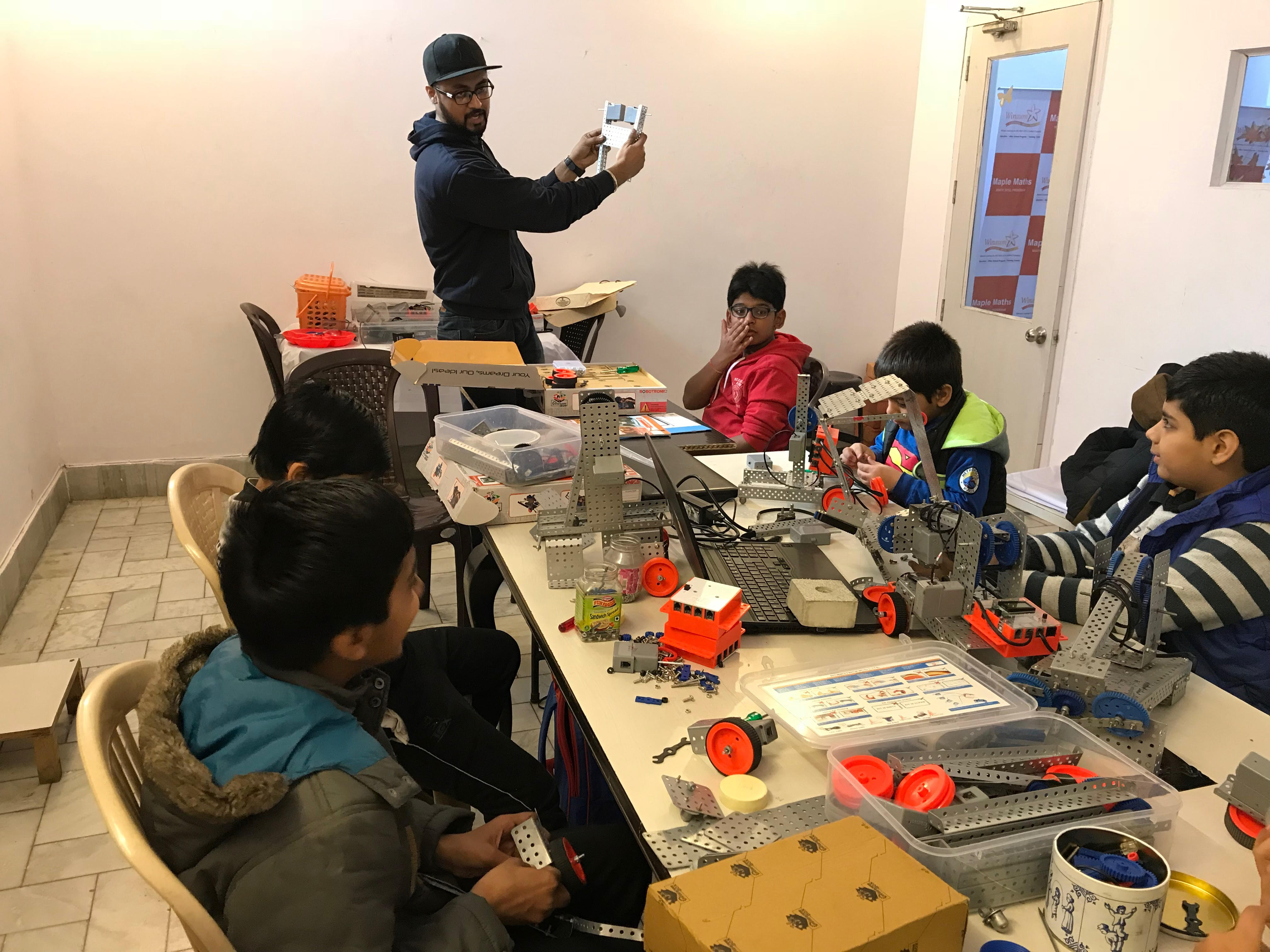 Doing maths with Robotics is a practical way of doing maths and makes maths interesting