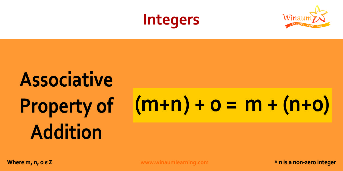 associative property of addition in integers