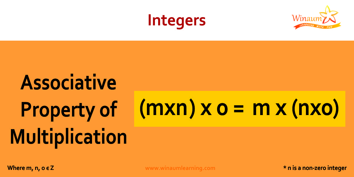 associative property of multiplication in integers