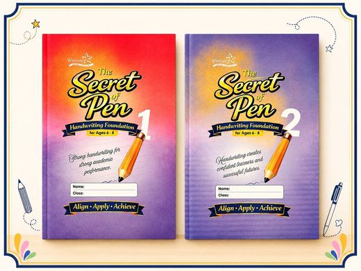 The Secret of Pen — Handwriting Foundation workbooks, Books 1 to 2
