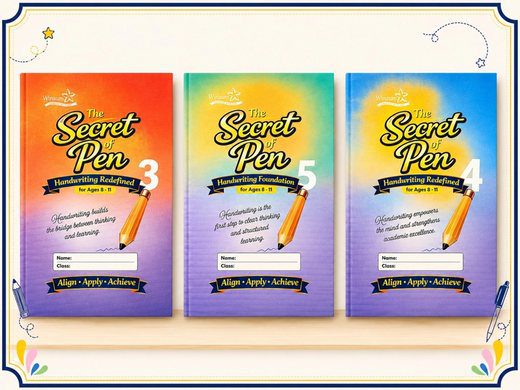 The Secret of Pen — Handwriting Redefined workbooks, Books 3 to 5