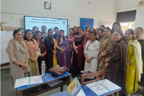 Workshop group photo at Pratap Public School
